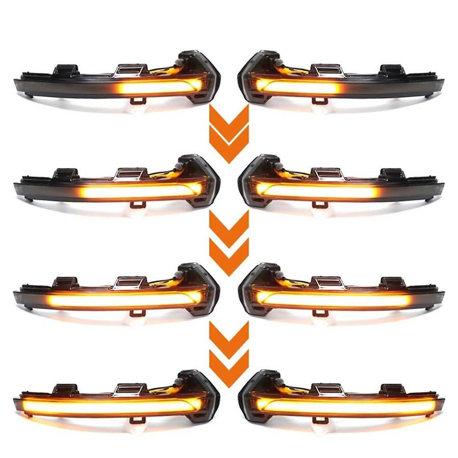 for 2015 2016 2017 2018 2019 2Pcs Car Dynamic LED Turn Signal Light Rearview Mirror Blinker Indicat