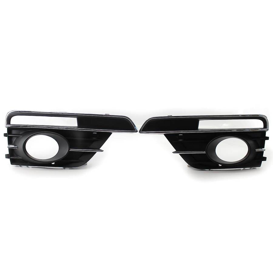 for  2016-2019 Fog Light Grill Grille Cover Left+Right with Chrome Trim 5C5854661J 5C5854662J
