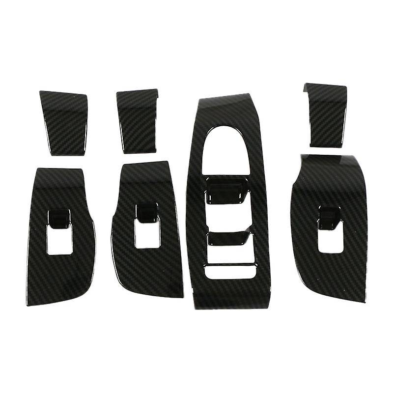 for 3 M3 Axela CX30 2020 ABS Carbon Fiber Accessories Interior CAR Door Window Switch Cover Lid Cove