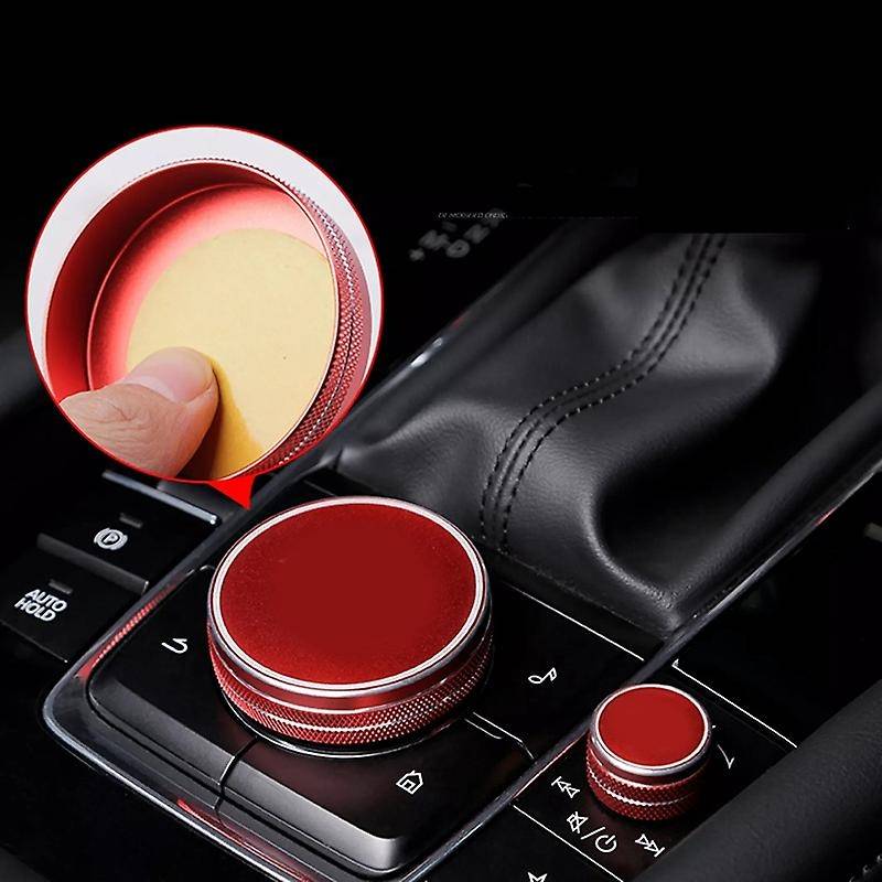 for -30 CX30 2021 2020 Multimedia Switch Trim Cover A/C Knob Ring Cover Sticker Interior Modificatio