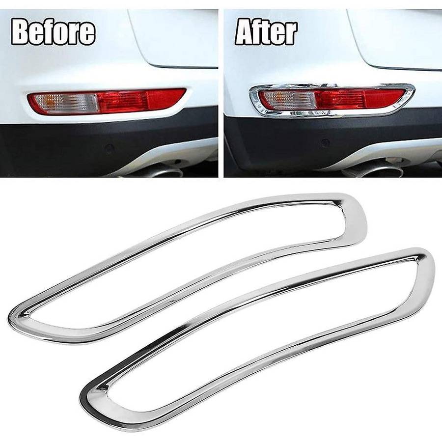 for 4 QL KX5 2015 2016 2017 2018 Car Front and Rear Fog Light Lamp Cover Trim Sticker Accessories