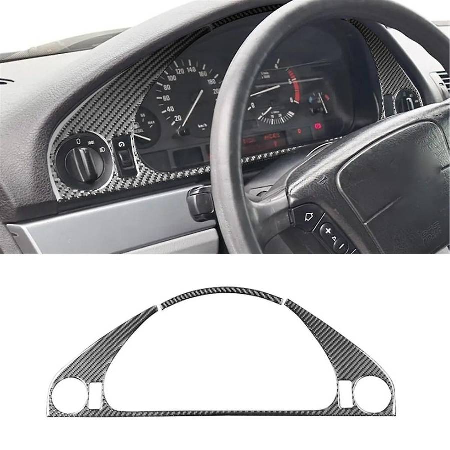 for 5 Series E39 1998-2003 Soft Carbon Fiber Dashboard Frame Cover Kit Trim Interior Car Accessorie