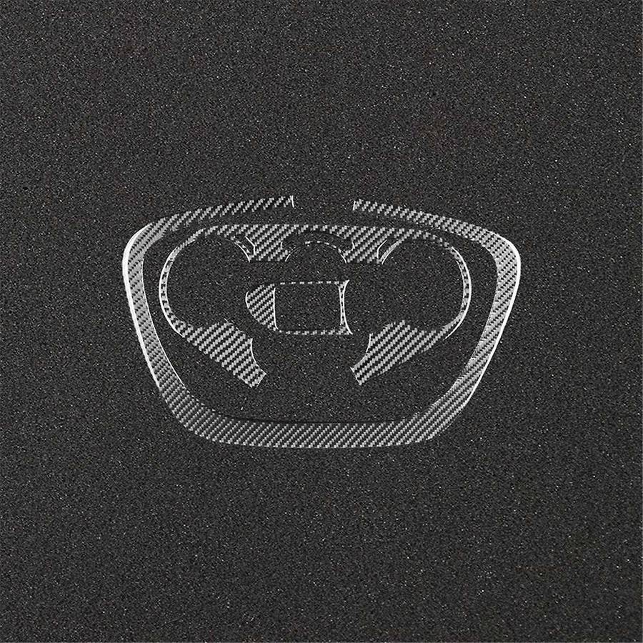 for 500l 2014-2017 Soft Carbon Fiber Car Console Ac Switch Cover Panel Trim Sticker Interior Access