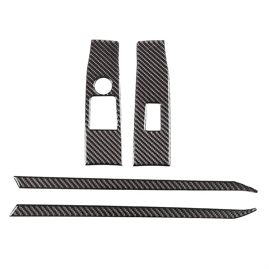 for A90 2019-2023 Soft Carbon Fiber Car Door Armrest Window Switch Panel Sticker Trim Accessories (L