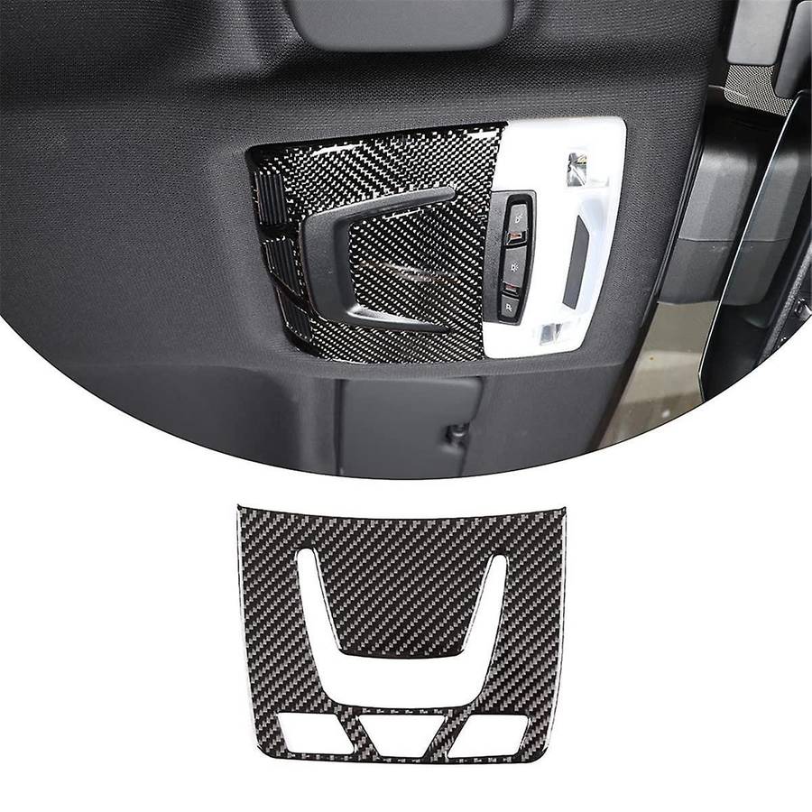 for A90 2019-2023 Soft Carbon Fiber Car Roof Reading Light Cover Panel Sticker Trim Interior Accesso