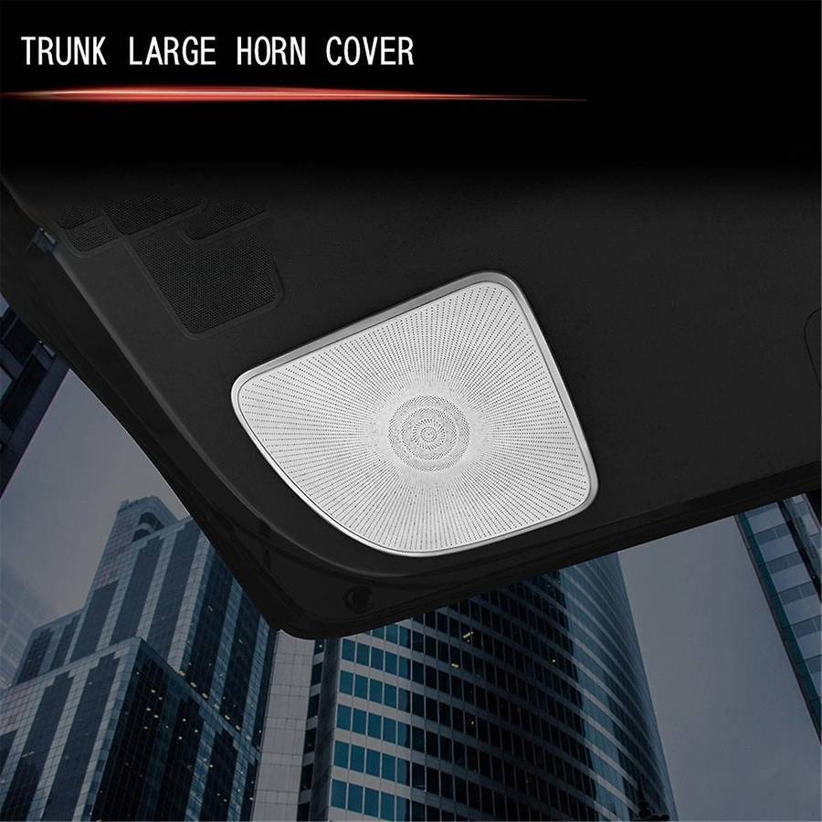 for Alphard 40 Series 2023+ Stainless Steel Trunk Speaker Cover Interior Accessories