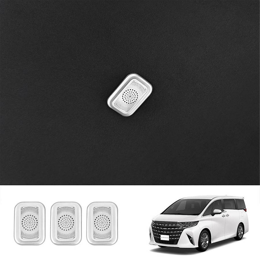 for Alphard 40 Series 2023+ Stainless Steel Roof Speaker Cover Interior Accessories