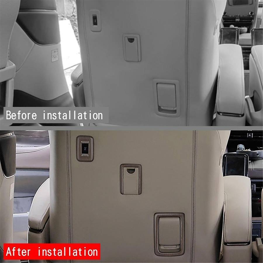 for Alphard/vellfire 40 Series 2023+ Car Second Row Seat Button Frame Trim High Configuration Wood