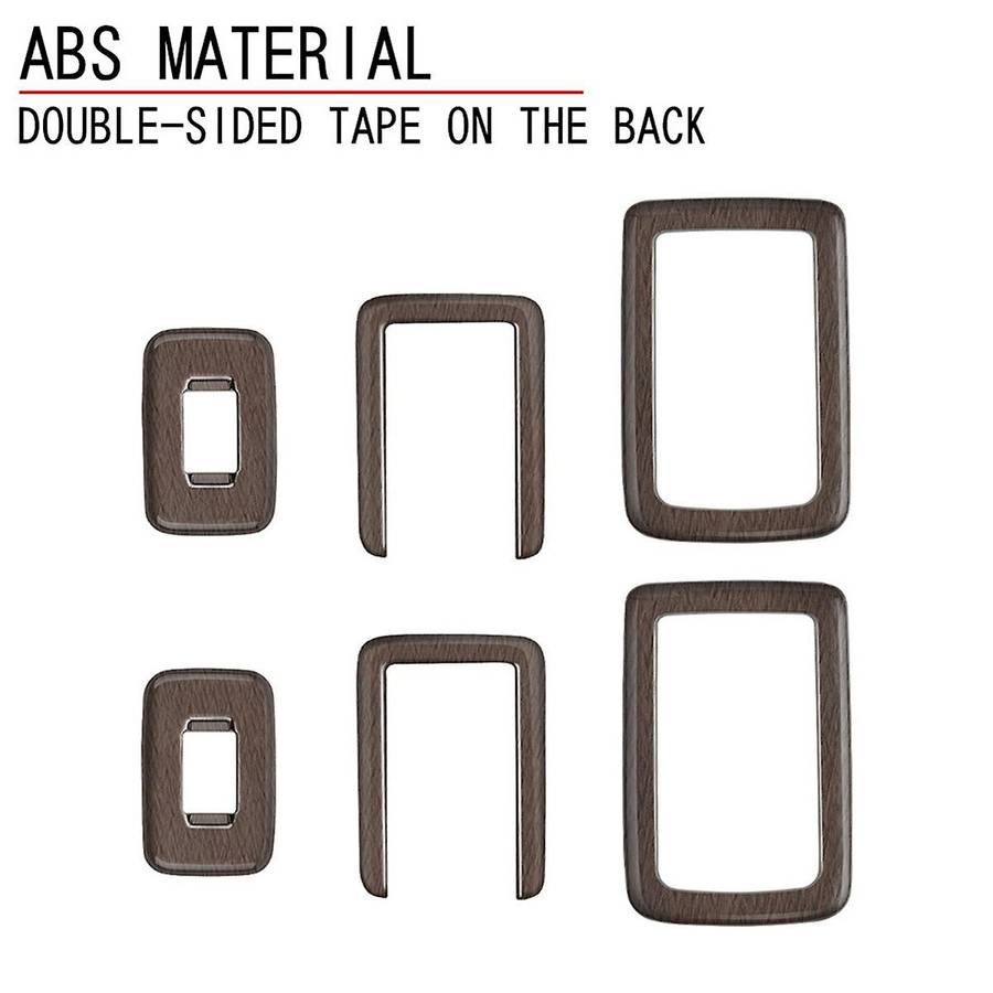 for Alphard/vellfire 40 Series 2023+ Car Second Row Seat Button Frame Trim High Configuration Wood