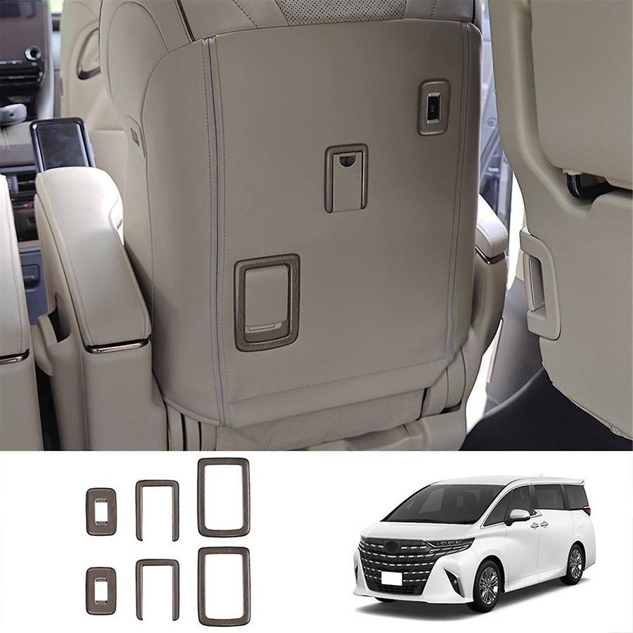 for Alphard/vellfire 40 Series 2023+ Car Second Row Seat Button Frame Trim High Configuration Wood