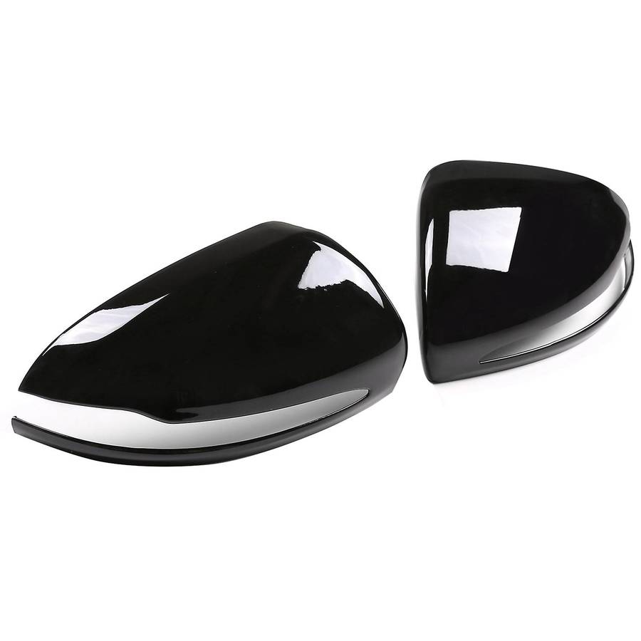 for B C E S GLC Class W205 W213 W253 Glossy Black ABS Side Rear View Mirror Cover Trim