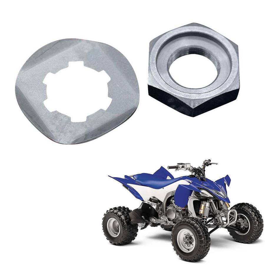 for Banshee Yfz350 Yzf600r Fzs 600 Front Sprocket Nut Lock Washer 90179-18020-00/90215-21239-00