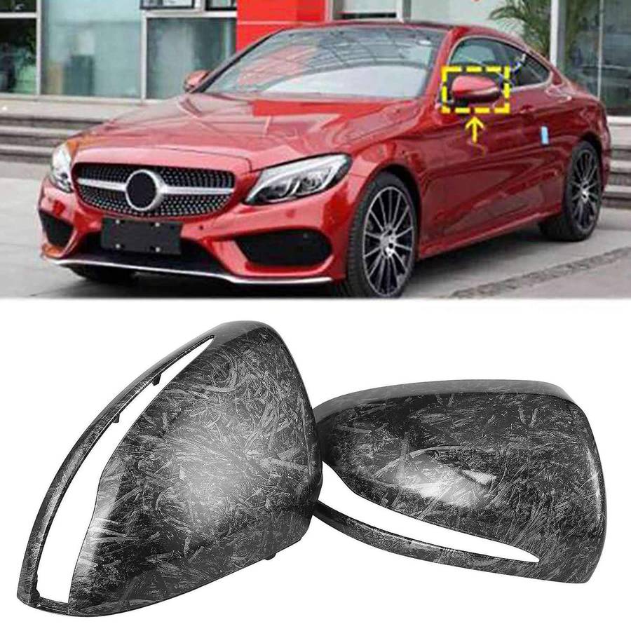 for C W205 E W213 S W222 Replacement Mirror Covers Car Side Door Rear View Mirror Cover Cap