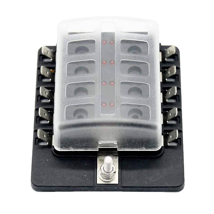 for Car Boat RV 32V 10 Way Blade Type Plug Type Holder LED Warning Light