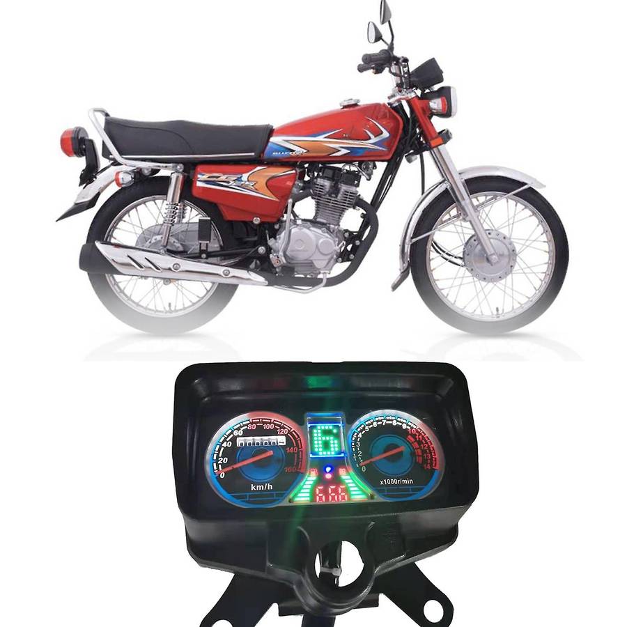 for CG125 XF150 Motorcycle Backlight Lcd Meter Speedometer Odometer Tachometer Gauge Assembly with U