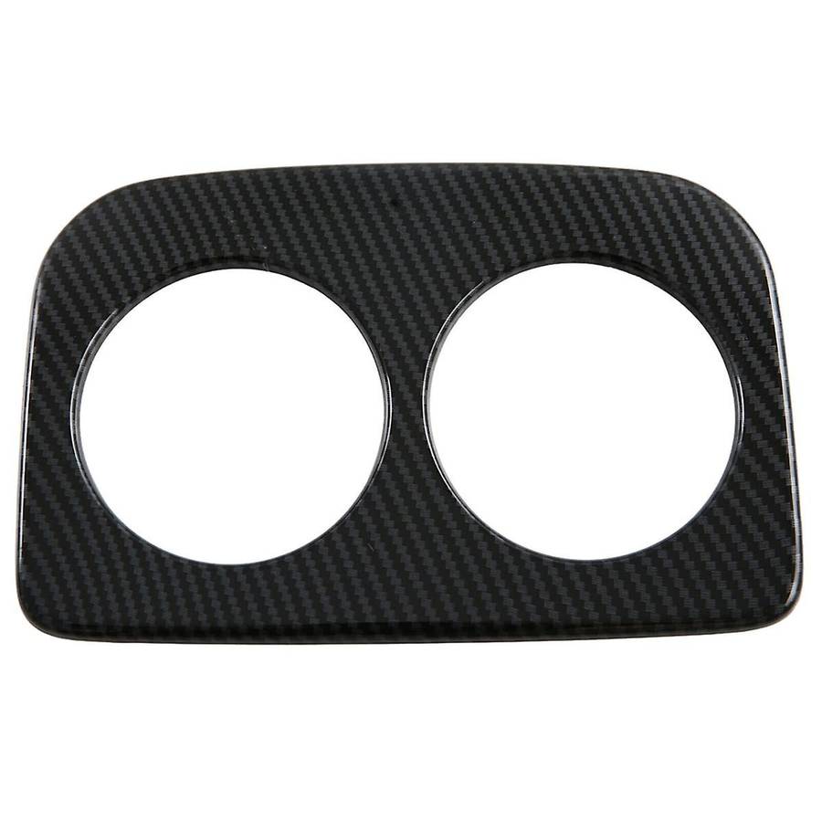 for Crosstrek 2023 2024 Car Rear Water Cup Holder Cover Trim Accessories ABS Carbon Fiber