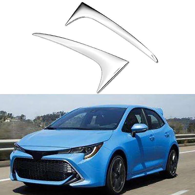 for E210 2019-2020 Hatchback ABS Chrome Rear Tail Spoiler Window Side Triple-cornered Cover Trim