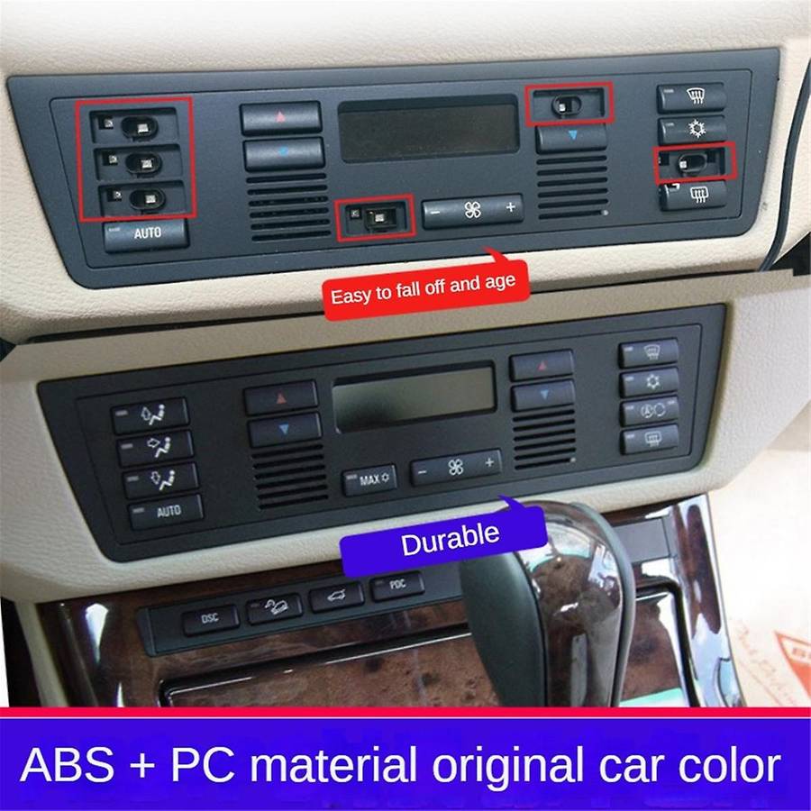 for E39 E53 525I 530I 540I M5 X5 14 Button Key Cover Car Air Conditioner A/C Control Panel Switch 64