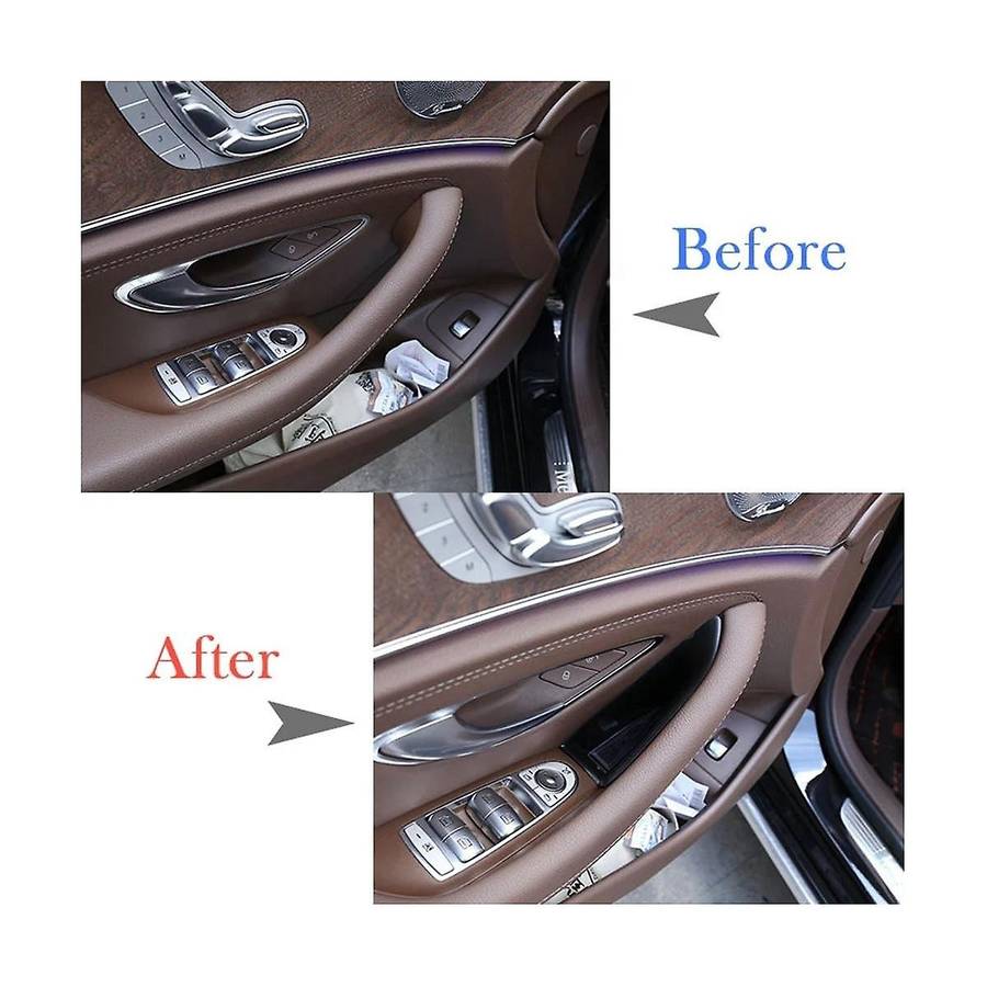 for E-class W213 2016-2021 Lhd Car Front Door Armrest Handle Holder Storage Box Insert Accessories