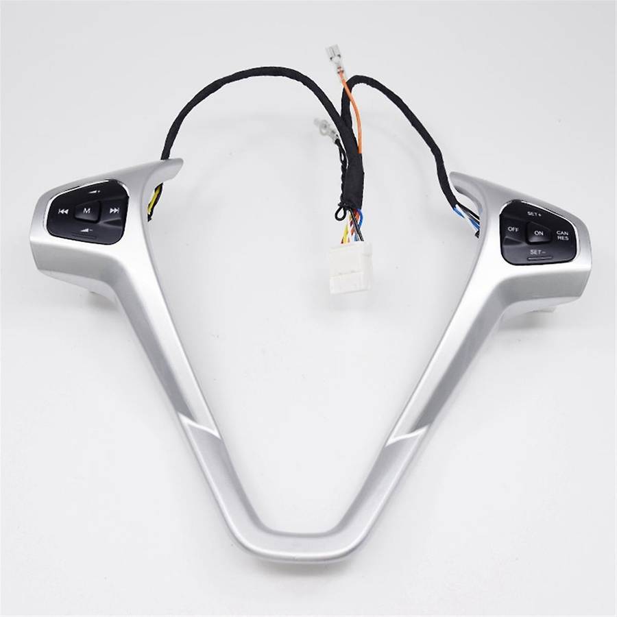 for Fiesta MK7 MK8 Escort Ecosport Car Blue LED Cruise Switch Button with Steering Wheel Trim Frame