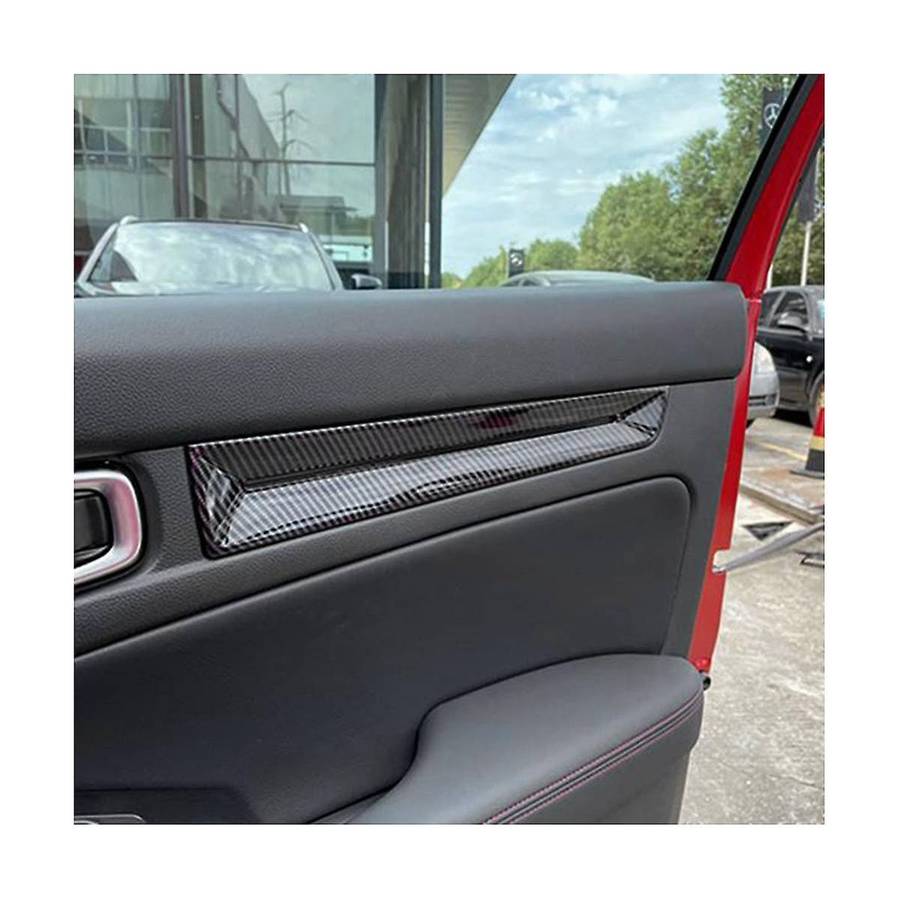for for 11th Generation 2021-2022 Car Carbon Fiber Inner Door Panels Strip Decoration Cover Trim