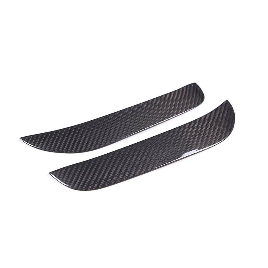 for Grecale 2022 2023 Dry Carbon Fiber Car Front Bumper Fog Lamp Cover Decoration Trim Stickers Acce