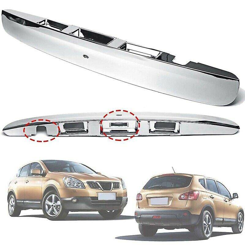 for J10 2007-2014 Chrome Car Rear Boot Lid Handle with Intelligent Key Camera Hole