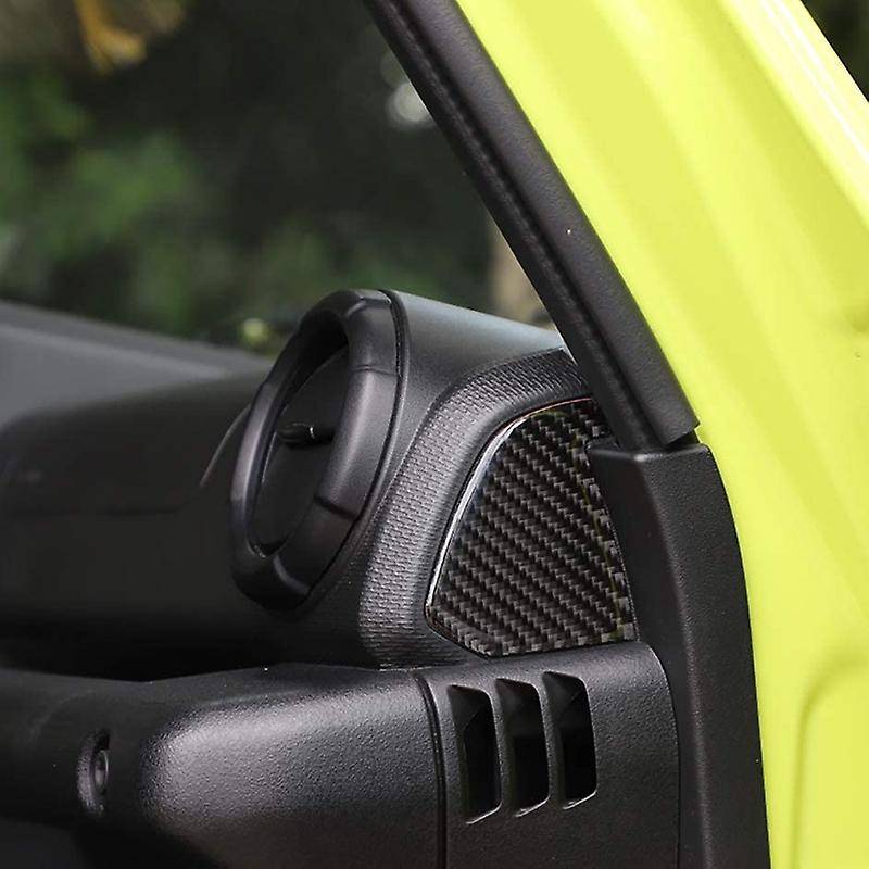 for Jimny 2019 2020 Console Side Air Outlet Decorative Stickers Car Interior Accessories Carbon Fib