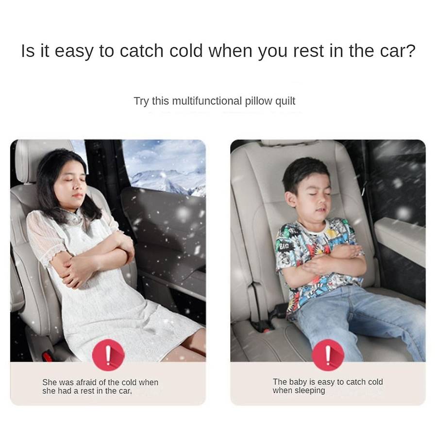 for Lixiang L7 L8 L9 2023 2022 Car Air Conditioner Quilt Pillow Lumbar Backrest Dual-Purpose Folding