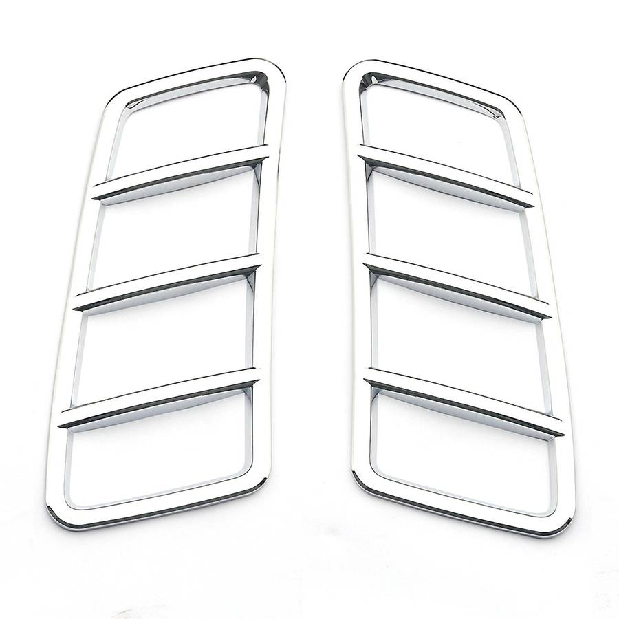 for ML GLS W163 W164 Chrome ABS Hood Engine Air Outlet Frame Cover Trim Car Accessories