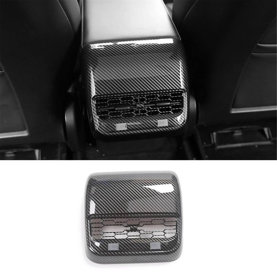 for Model 3 Model Y 2021-2023 Car Rear Air Condition Vent Outlet Cover Trim Interior Accessories ABS