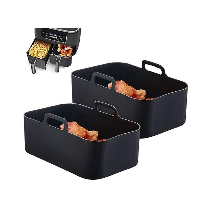 for Ninja DZ201 Foodi 8 Quart Air Fryer Silicone Pot Holder with Heat Resistant Gloves Air Fryer Ac