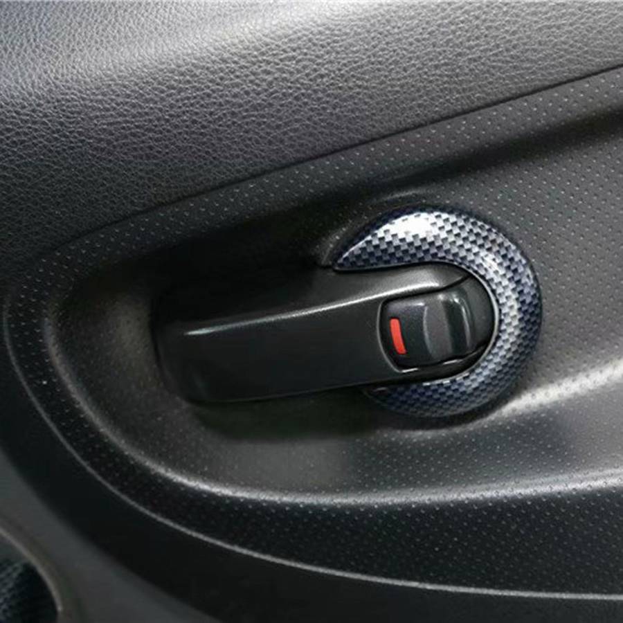 for NV200 2010-2018 Carbon Fiber ABS Car Door Interior Handle Bowl Protector Cover Trim Accessories