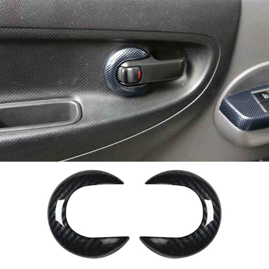 for NV200 2010-2018 Carbon Fiber ABS Car Door Interior Handle Bowl Protector Cover Trim Accessories