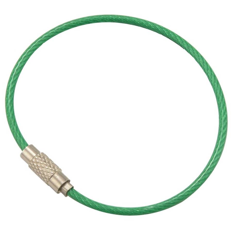 Colored Nylon Coated Stainless Steel Wire Keychains 2mm 6.3 Inches