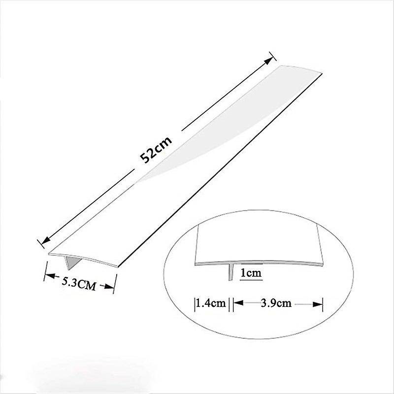 2pcs Kitchen Oven Spill Seal Slit Filler Stove Space Bar-black