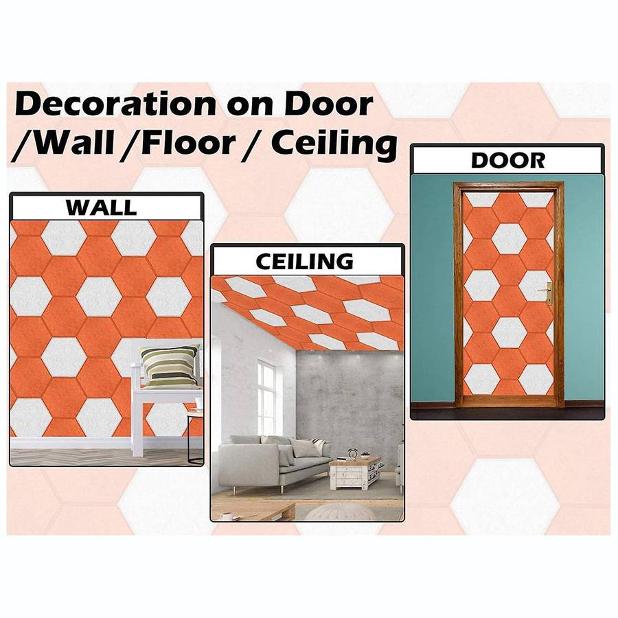 Hexagon Acoustic Panels Sound Proof Padding for Recording Studio