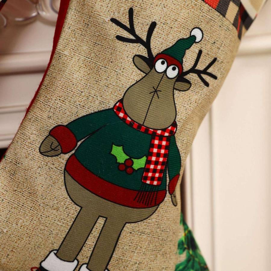 Christmas Stockings, 3 Pack Large Xmas Stockings for Home Decor