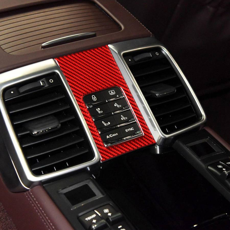 Car Rear Seat Adjustment Panel Sticker Trim for Panamera 2010-2016 B