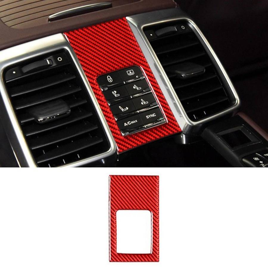Car Rear Seat Adjustment Panel Sticker Trim for Panamera 2010-2016 B