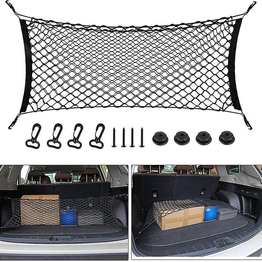 Rear Cargo Net, 35-48 Inch Envelope Style Cargo Trunk Net Tailgate