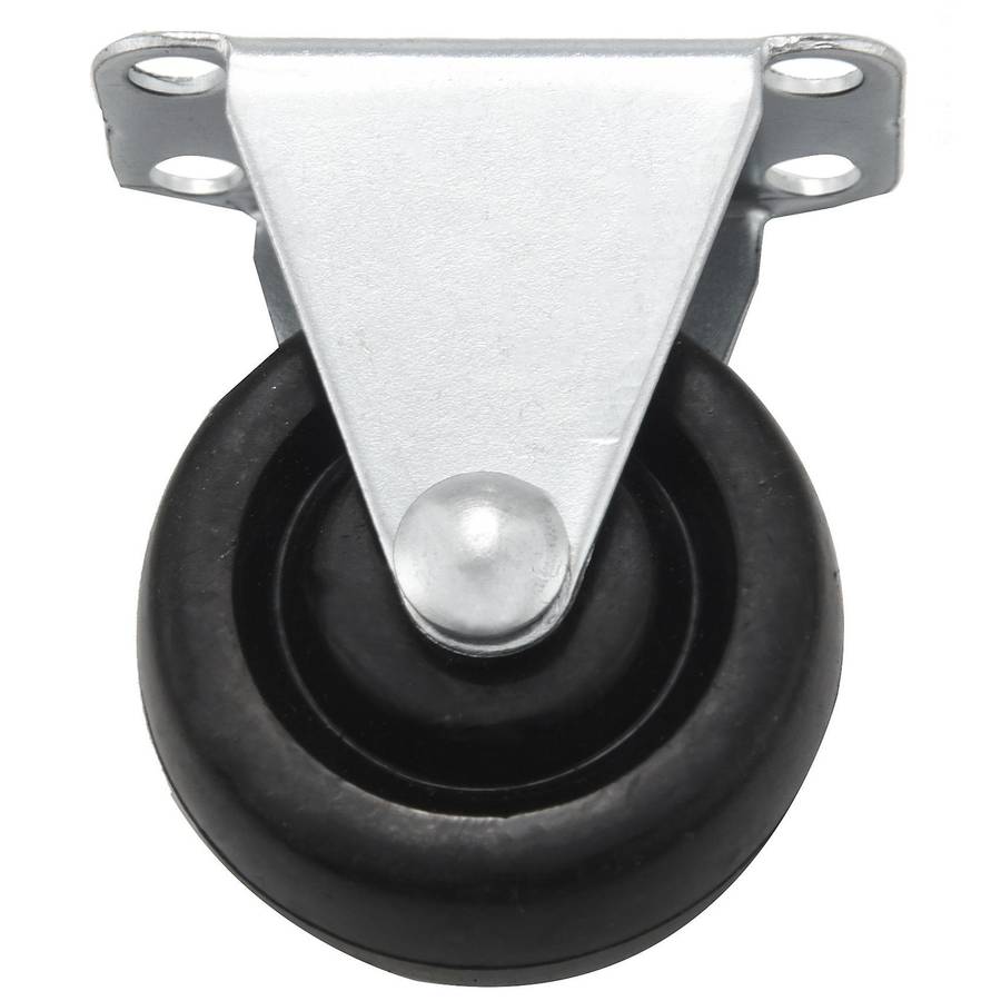1.5 Inch Casters Wheels Rubber 2 Pcs Swivel with Brake, 2 Pcs Fixed