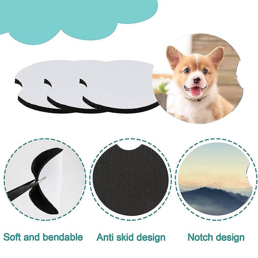 Sublimation Cup Coasters Blanks 32 Pack,2.75 Inch Cup Coaster