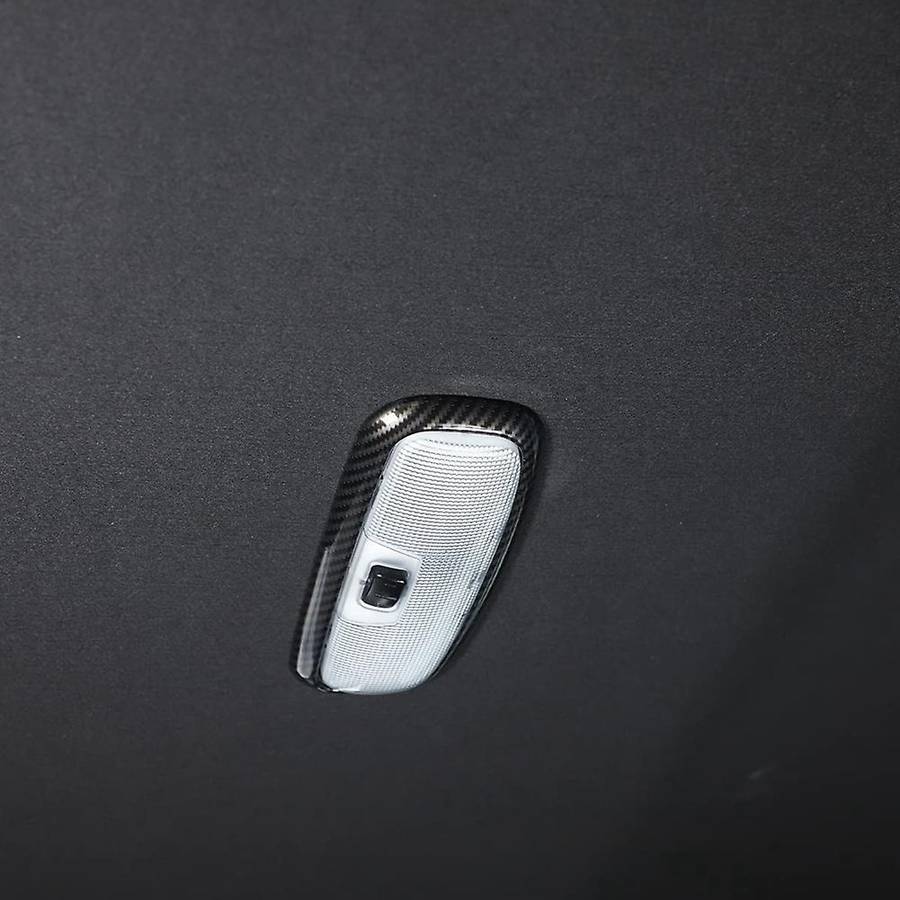 For Ford Ranger 2015+ Carbon Fiber Car Rear Reading Light Lamp Cover
