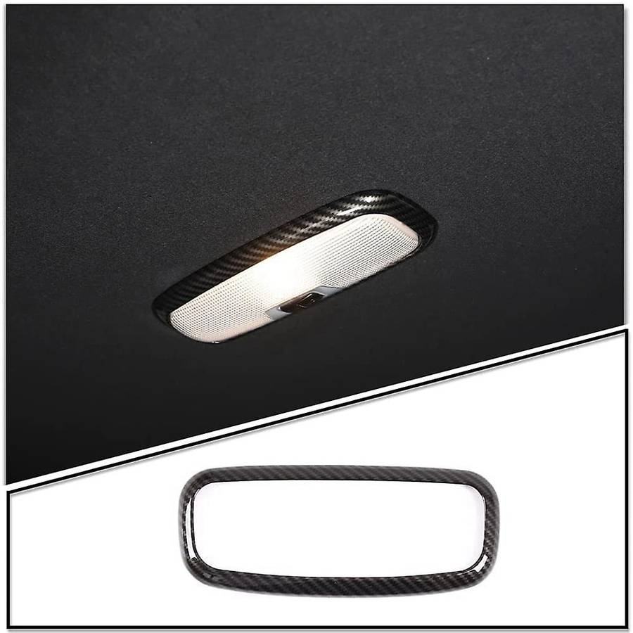 For Ford Ranger 2015+ Carbon Fiber Car Rear Reading Light Lamp Cover