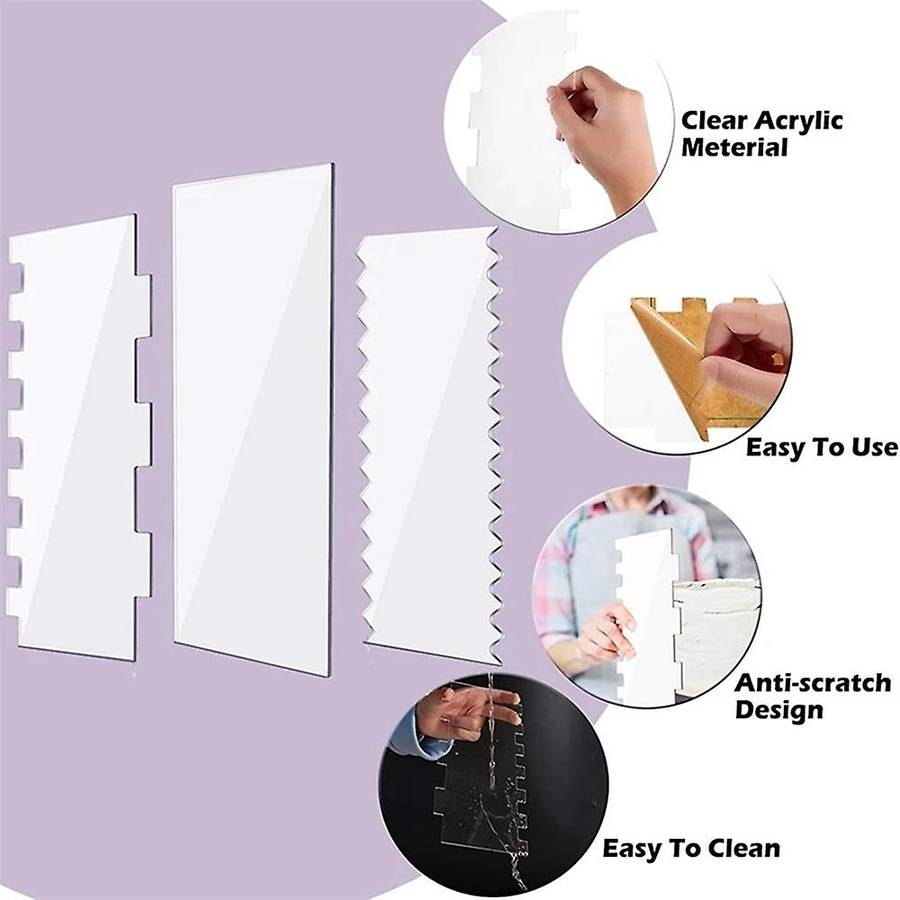 Acrylic Cake with More Transparent Edges Transparent Cake Decoration