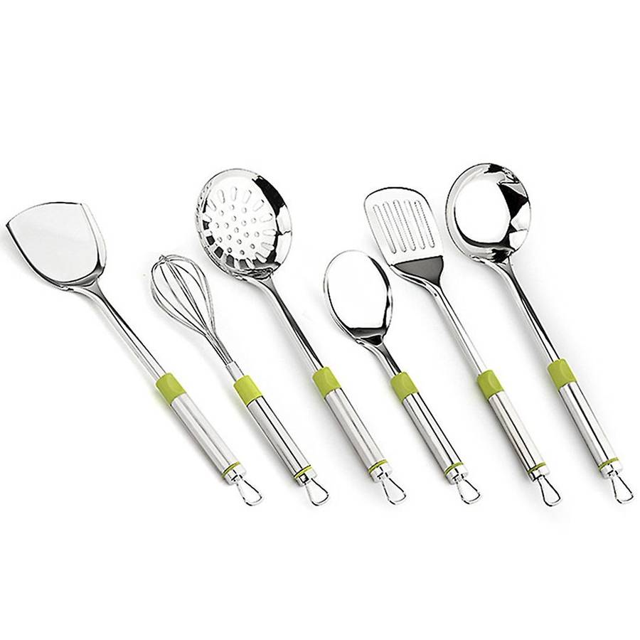 7pcs Stainless Steel Cooking Tool Set Colander Spatula Spoon Kitchen