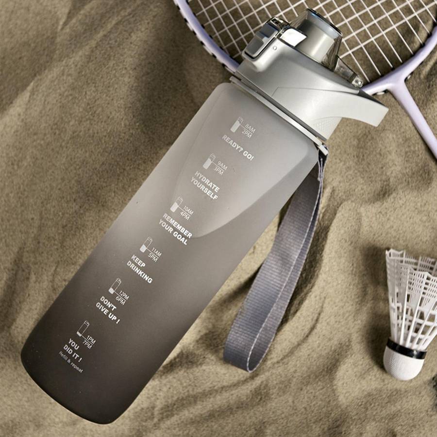 1100ml Fashion Water Bottle Color Change Design Plastic Bottles Gray