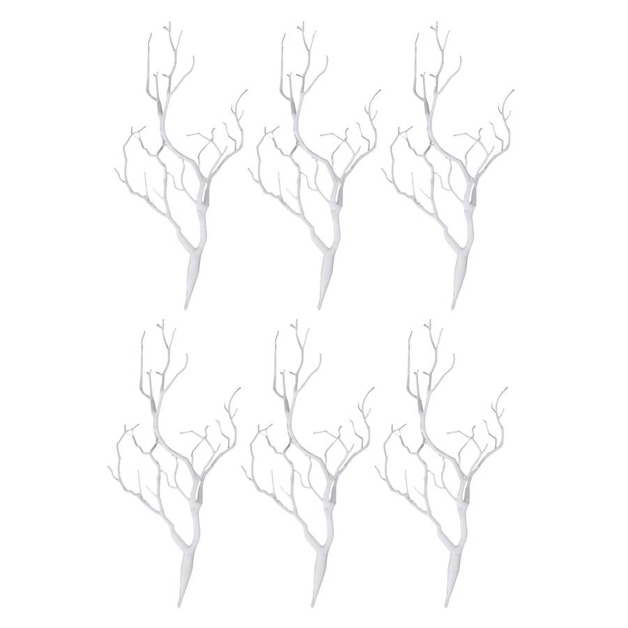 6 X Artificial White Dry Plant Tree Branch Wedding Party Decor
