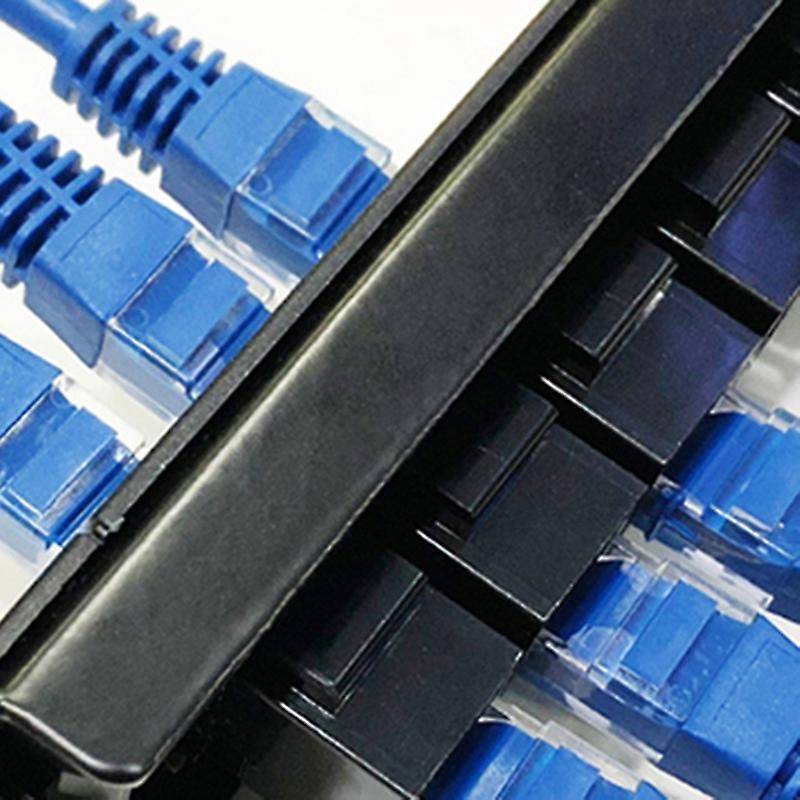 8 Port Straight-through Cat6 Patch Panel Rj45 Network Cable Adapter